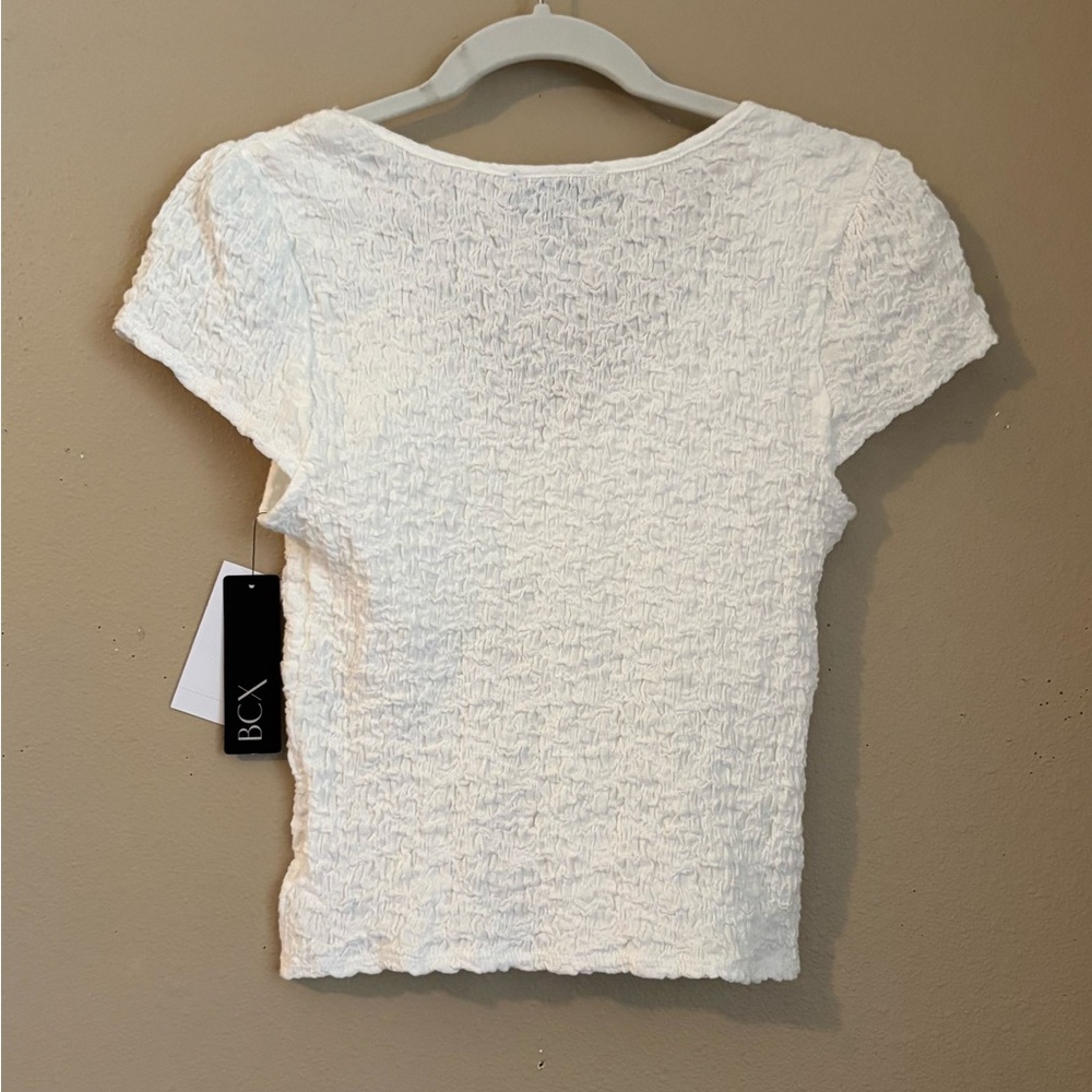 Romantic Ruched Cropped Top NWT - Picture 3 of 6